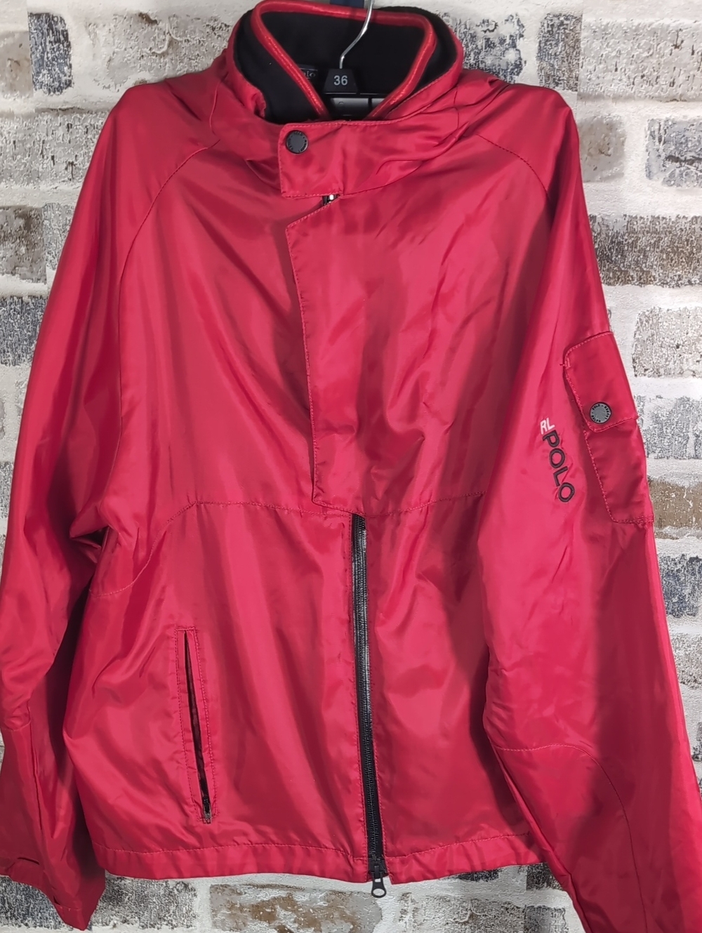 Polo by Ralph Lauren Red Coat With Fleece Vest.